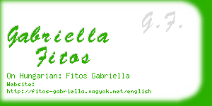 gabriella fitos business card